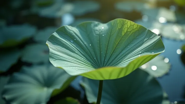 Lotus Leaves: Nature's Canvas