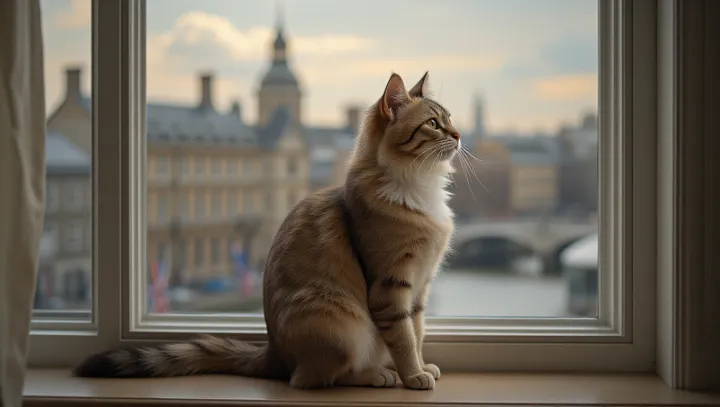 Charming Feline ใช้อินเทอร์เน็ตโดย Storm