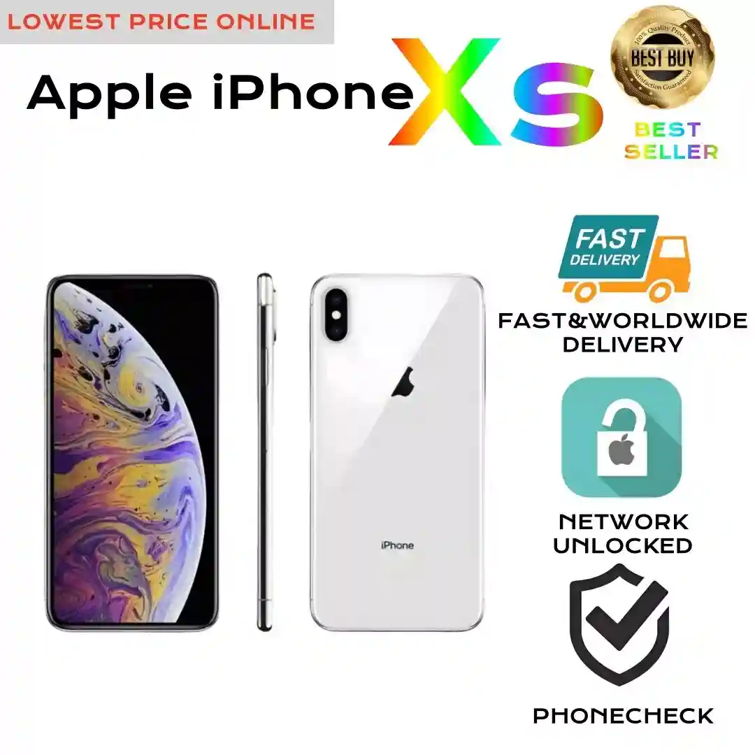 Apple iPhone XS-256GB-Silver/Gold/Grey-Network UNLOCKED-Excellent【 Grade A】 9}.]