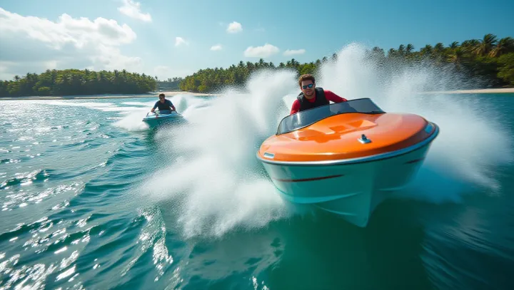 Xoay tròn ngoạn mục trên mặt nước: Stun Speedboat