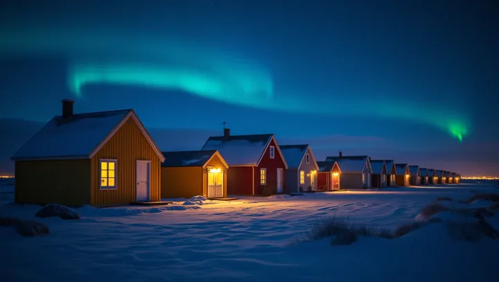 Laluan Emas di Malam Greenland
