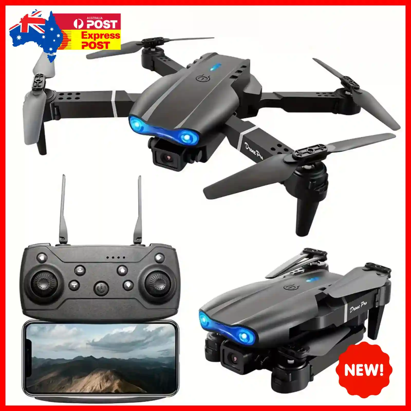 1080p 4K PRO Professional RC Drone Buddy Wide Angle Camera HD Single Dual