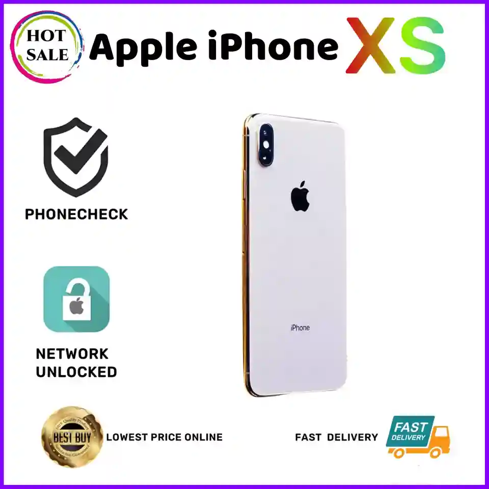 Apple iPhone XS-256GB-Silver/Gold/Grey-Network UNLOCKED-Very Good Condition nu2