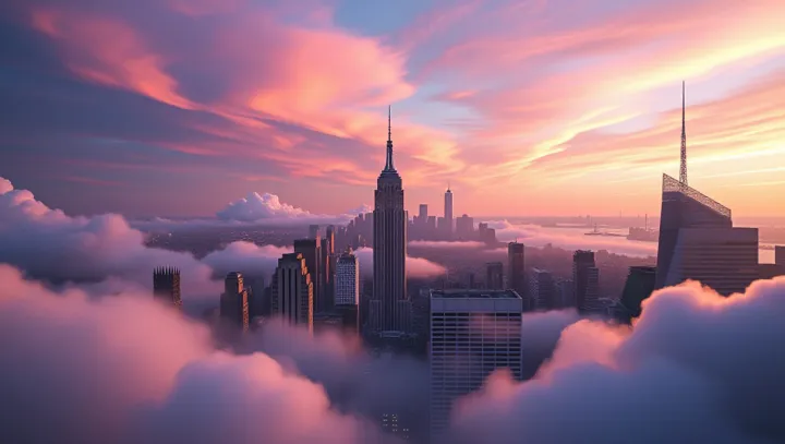 Mesmerizing Clouds Above New York City