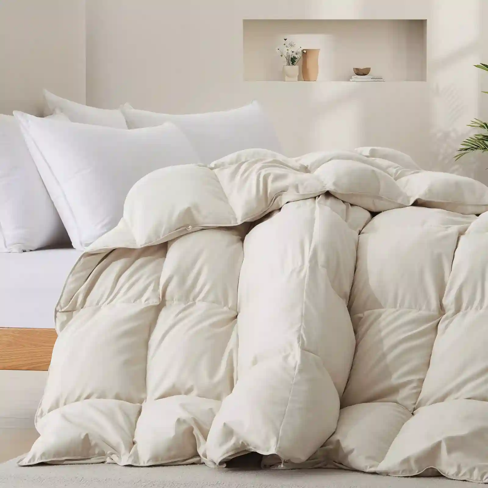 Oversized Down Comforter Ultra Soft Cozy , King or Queen Bed Blanket 5 Color