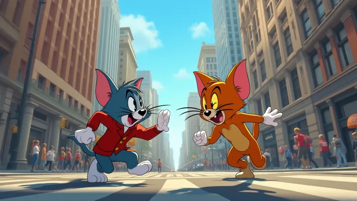 Pengembaraan New York Tom dan Jerry yang kelakar