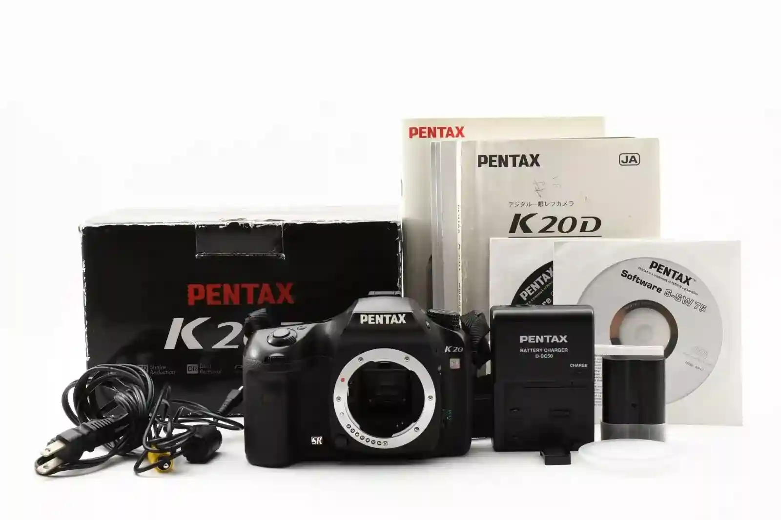 PENTAX K20D 14.6MP Digital SLR Camera Black Body Only W/Box From japan Near Mint