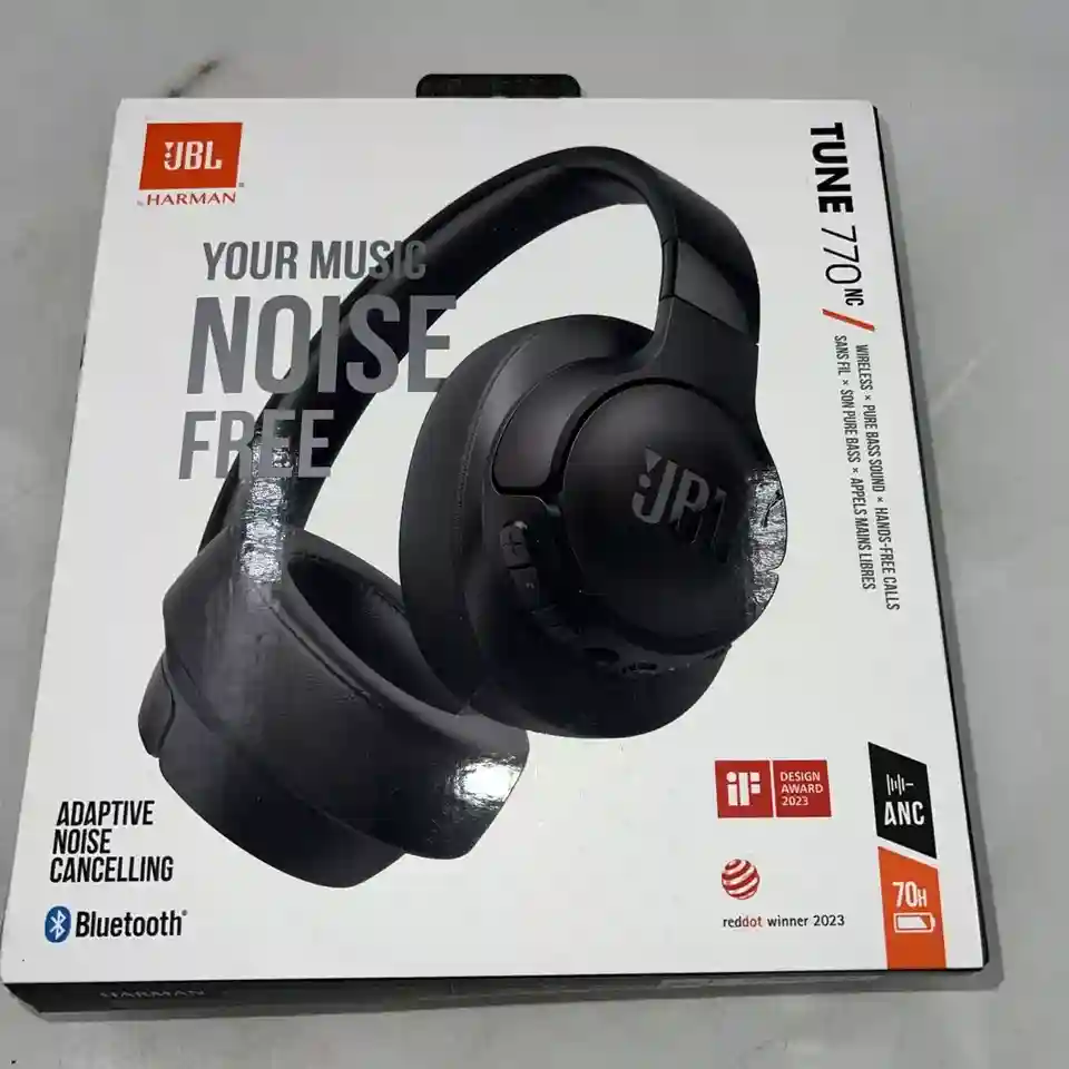 New ListingJBL Tune 770NC Adaptive Noise Cancelling Wireless Over-Ear Headphone - Black