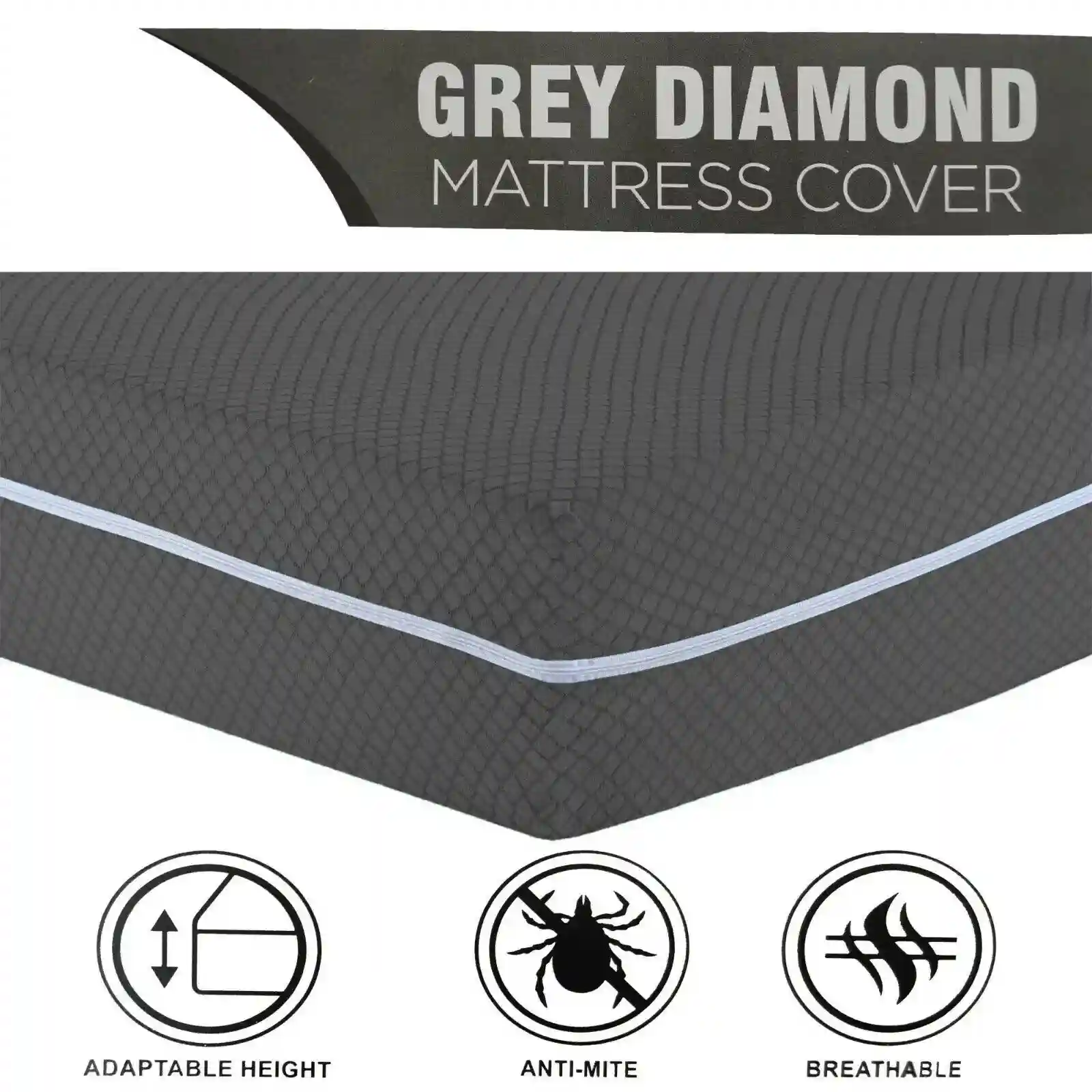 Anti Bug Mattress Protector Bed Cover Full Zip Encasement Single Double S King