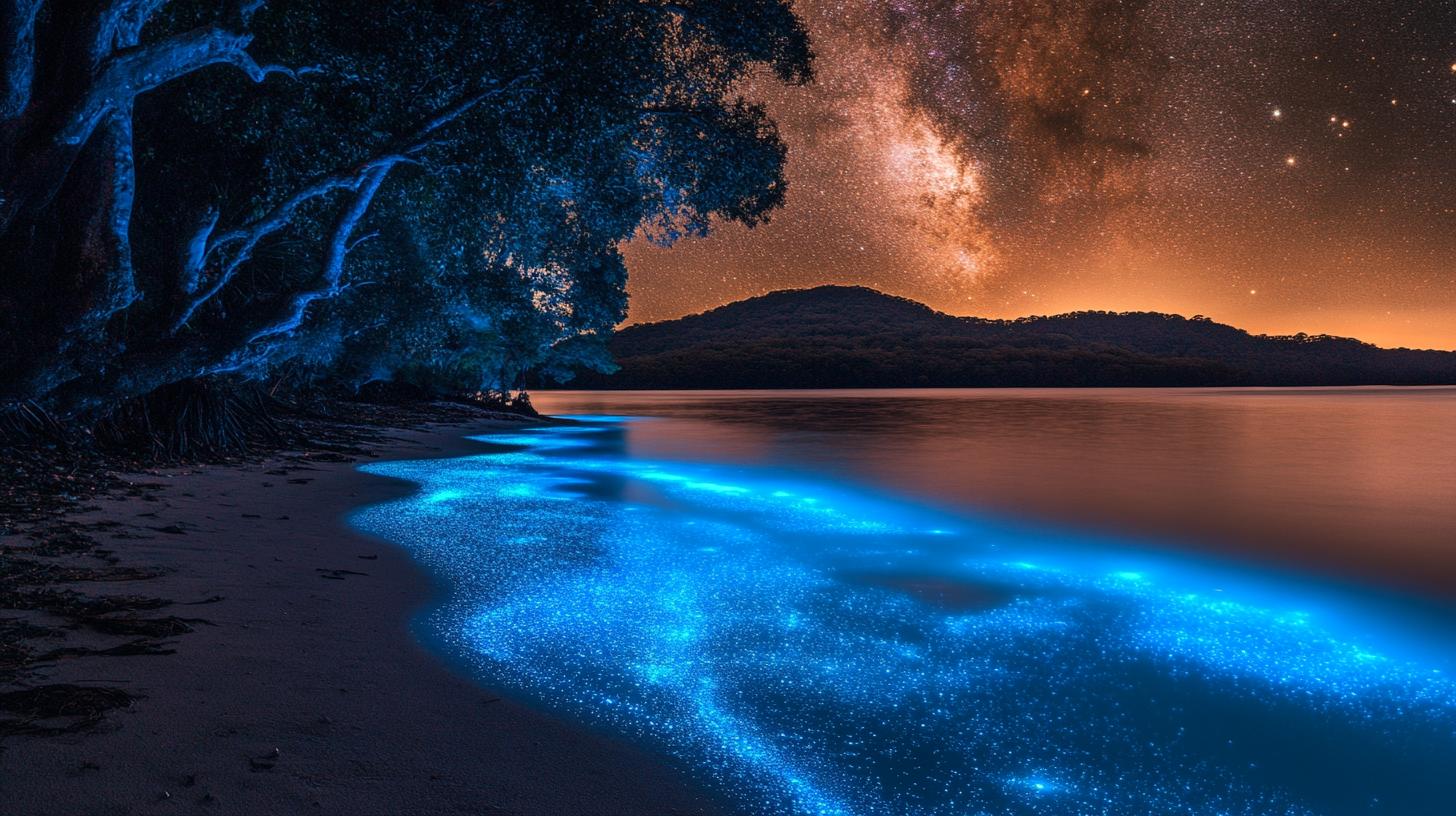 Bioluminescent Bays တွင် သဘာဝ၏ အလင်းအာနိသင်းဖြစ်စဉ်