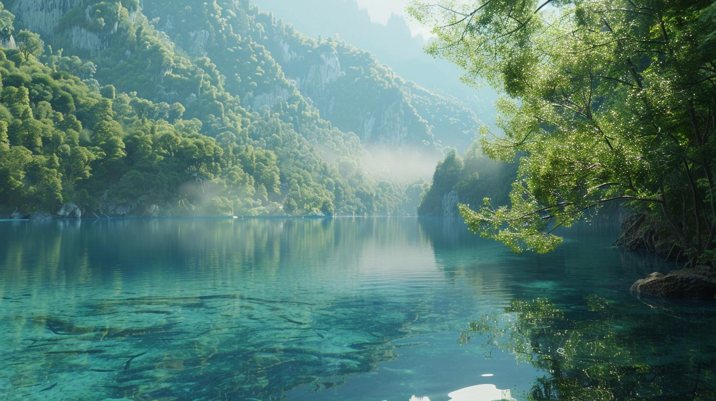 Jiuzhaigou ၏ သဘာဝအလှအပများ ခရီးသည်ကို အားဖြည့်သည်